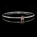 9ct Gold Star Catcher and Silver Bangle - BCB3