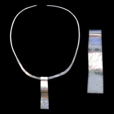 Silver Torque Necklace Accessory - DDN1A