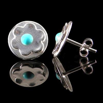 Silver Turquoise Earrings - GCE19