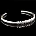 SOLID Silver Torc For Women - DDB1