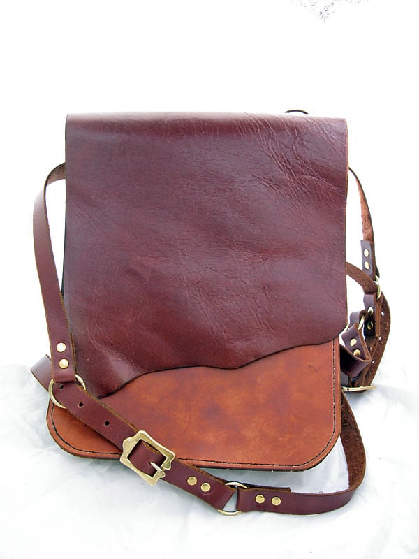 Handmade Leather Messenger Bag