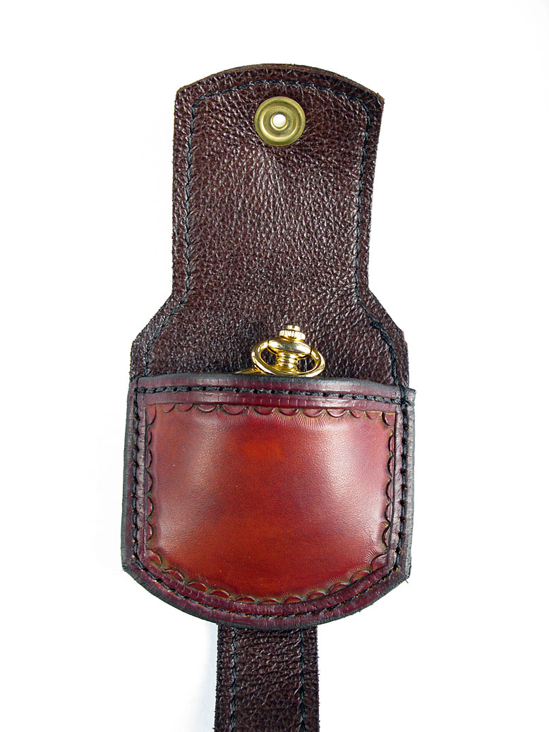 Handmade Leather Pocket Watch Pouch
