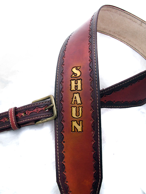 Handmade Leather Custom Banjo Strap. - Blog