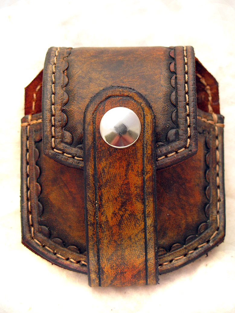 Handmade Leather Pocket Watch Pouch