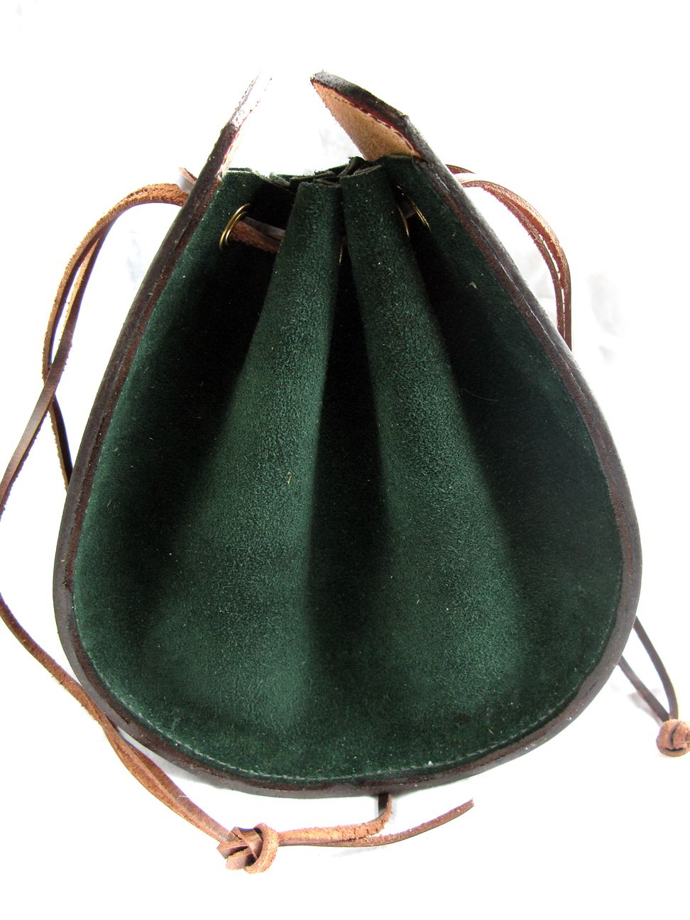 Handmade Leather Drawstring Pouch