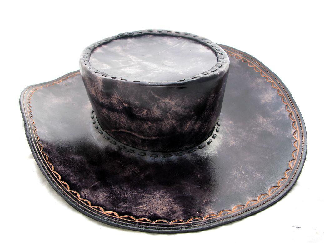 Handmade Leather Western Style Hat