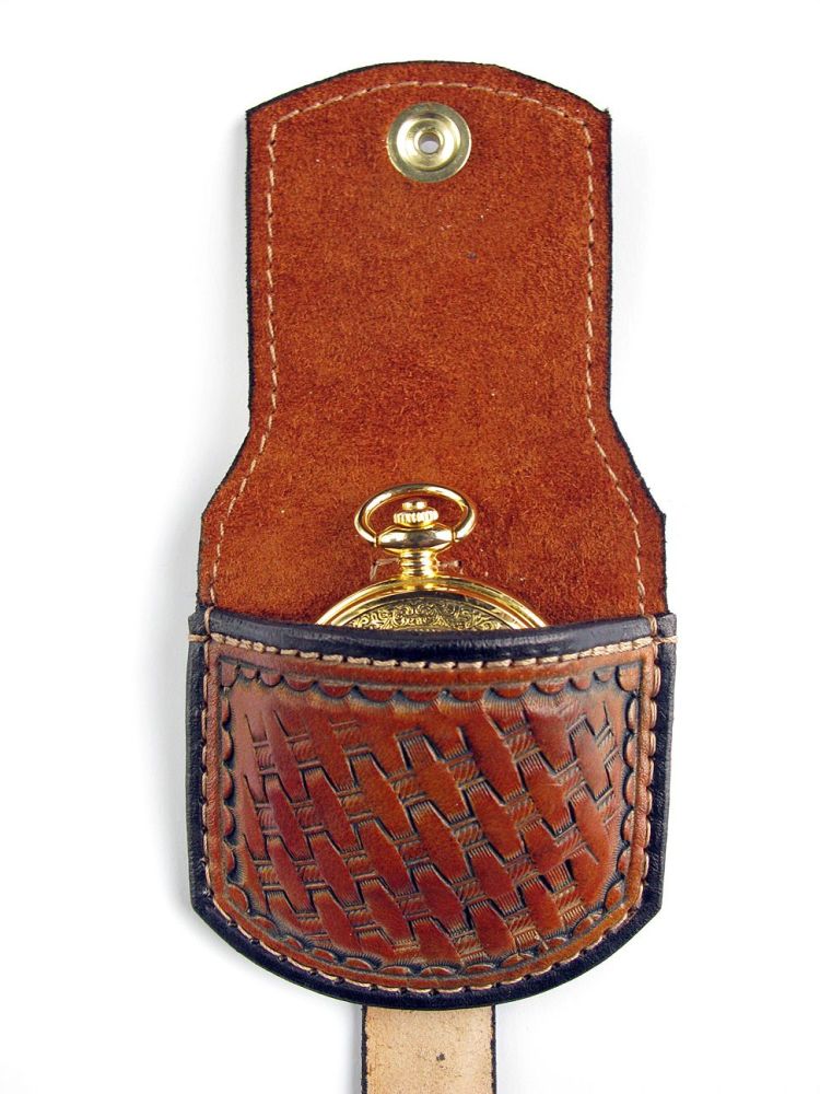 Handmade Leather Pocket Watch Pouch