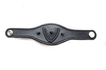 Handmade Black leather Spiked Wristband