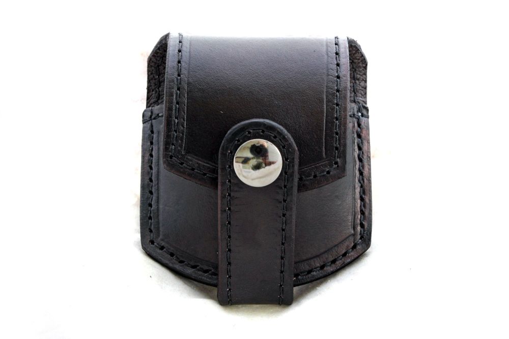 leather pocket watch belt case