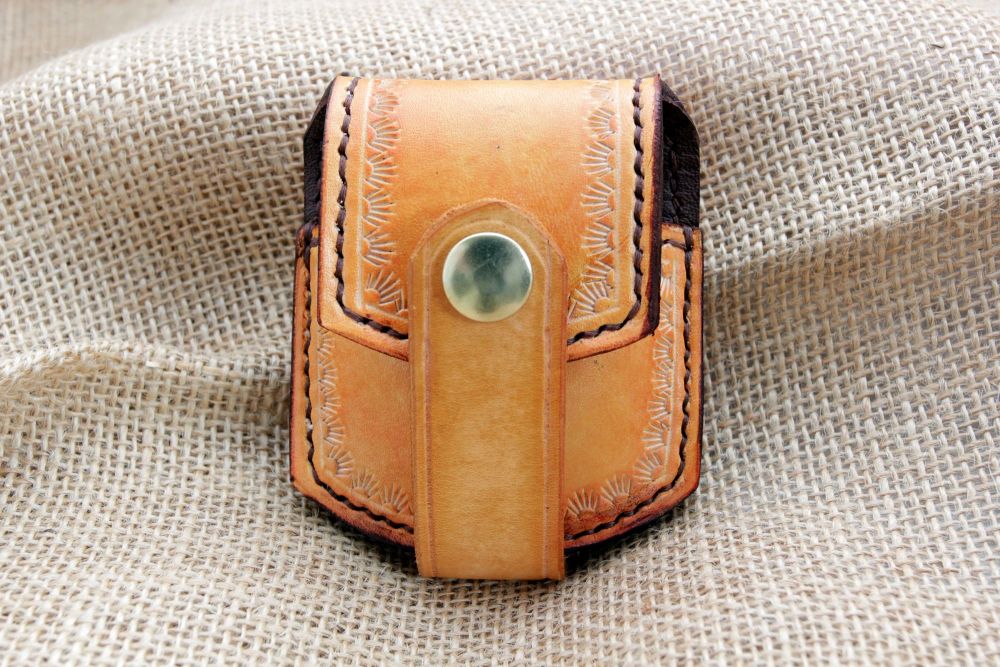 Handmade Leather Pocket Watch Pouch