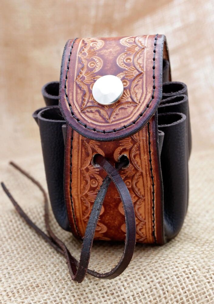 Handmade Leather Drawstring Pouch