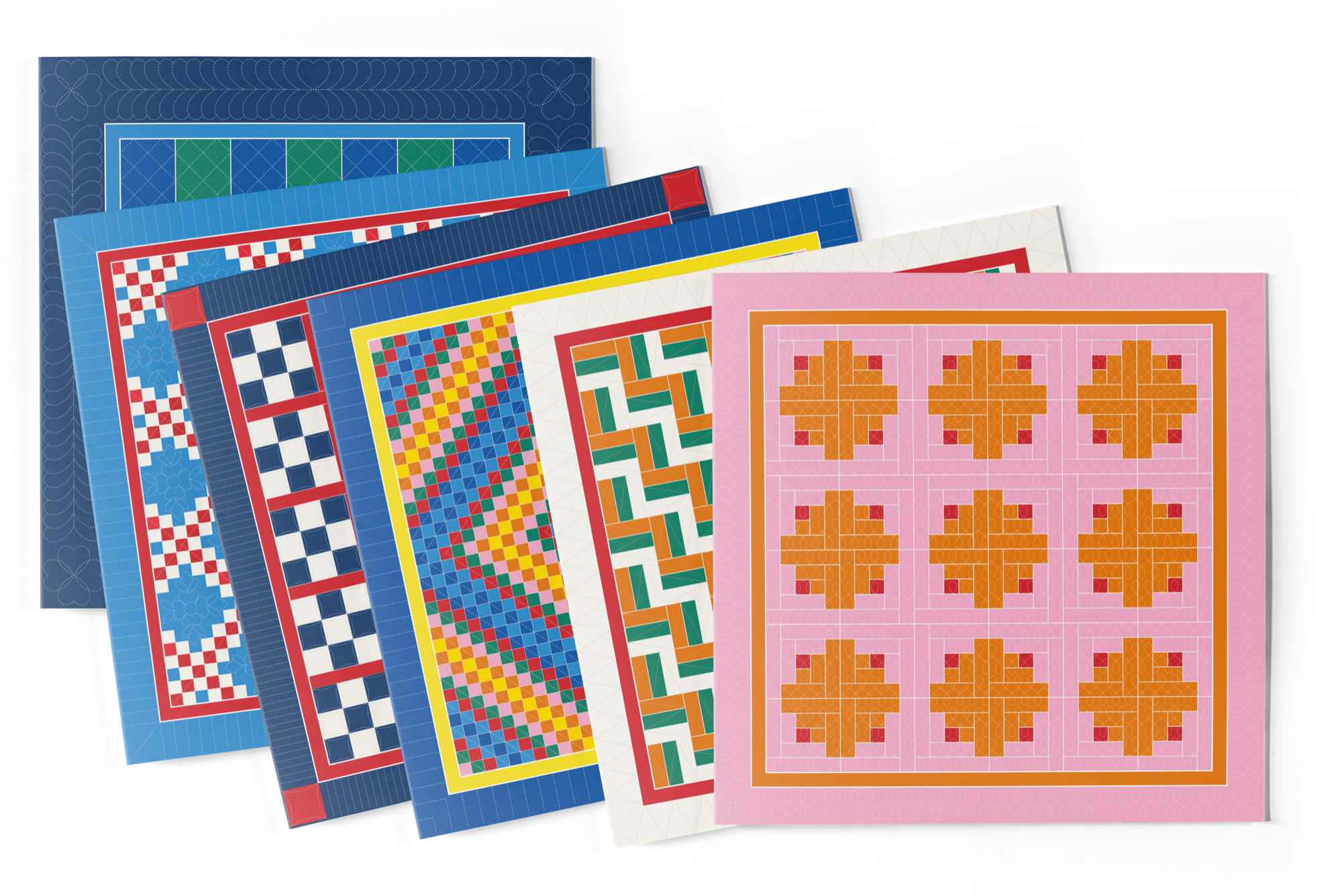 Set of 6 Quilt Greetings Cards