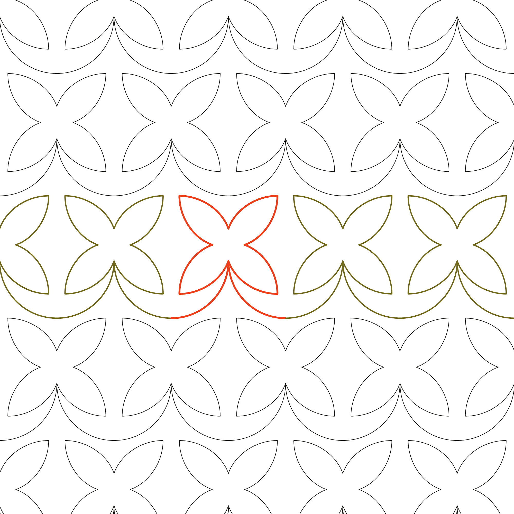 Almost a Butterfly Longarm Pantograph