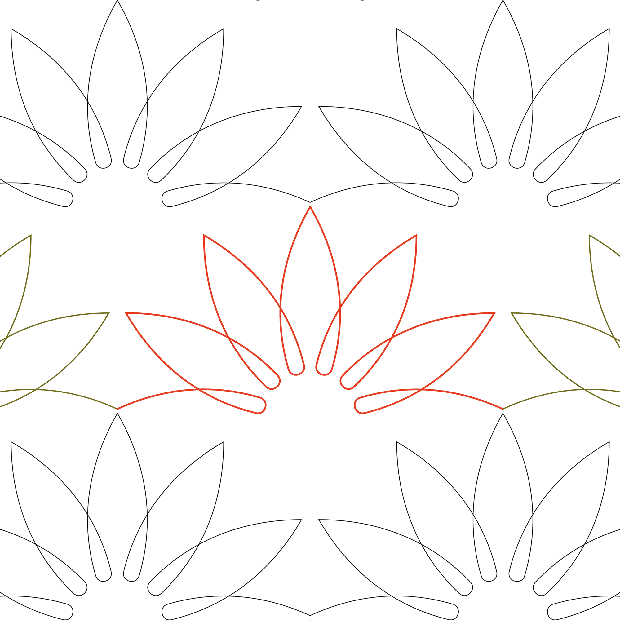 Almost a Sunflower Longarm Pantograph