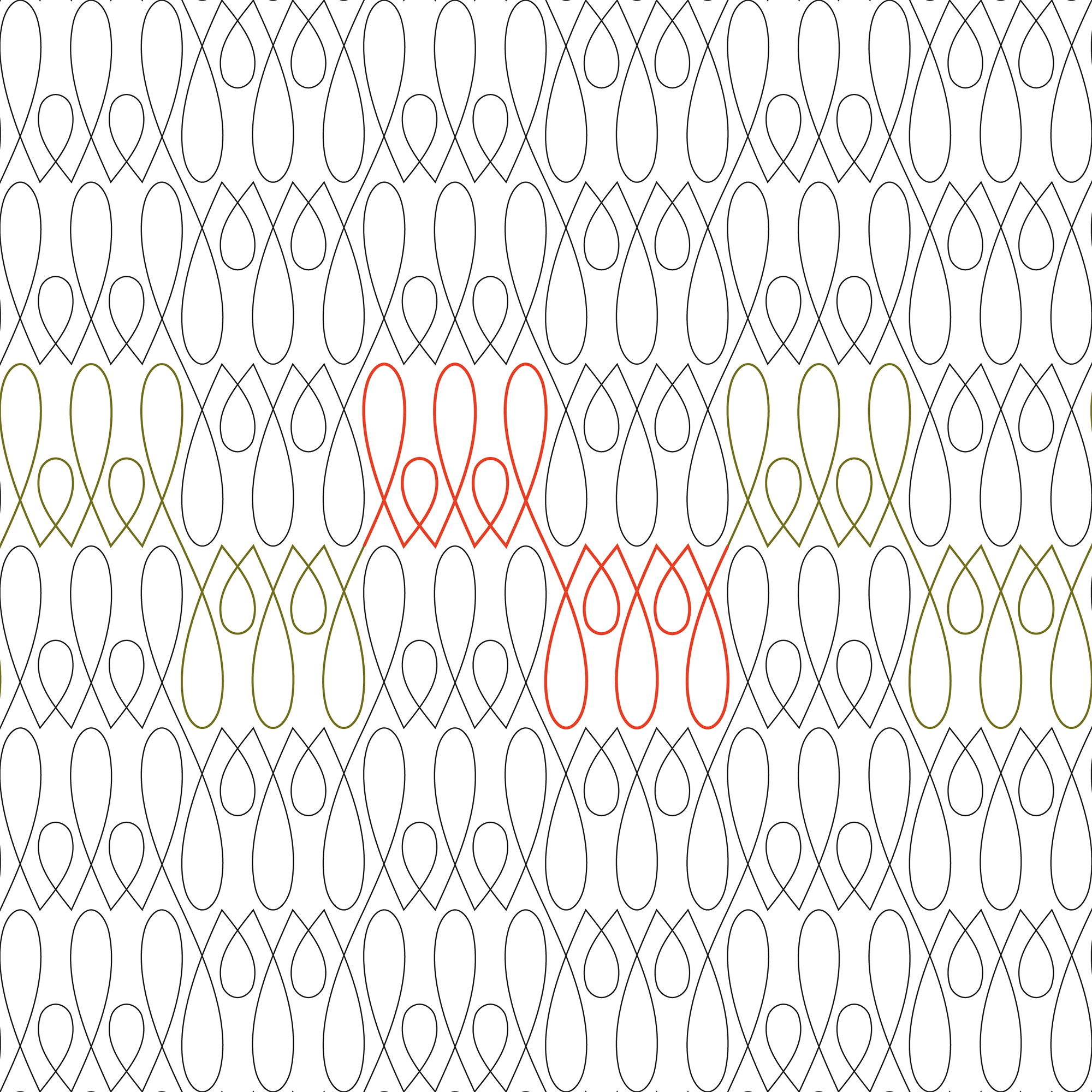 Bowling Pins Longarm Pantograph