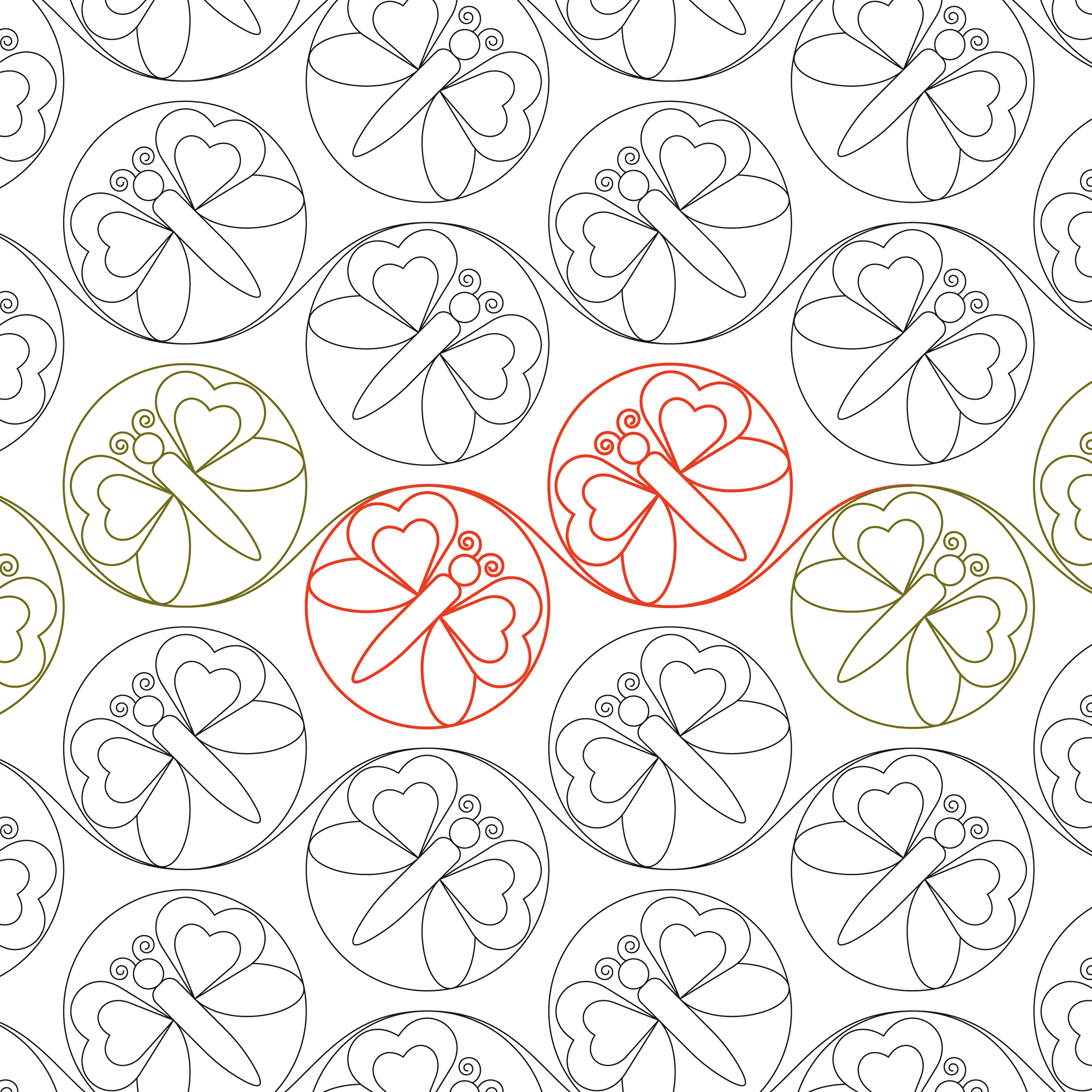 Butterfly Ball Longarm Pantograph