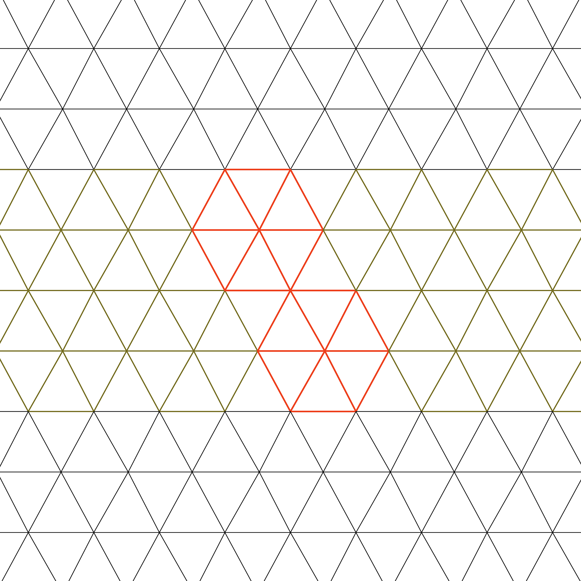 Connected Hexagons Longarm Pantograph