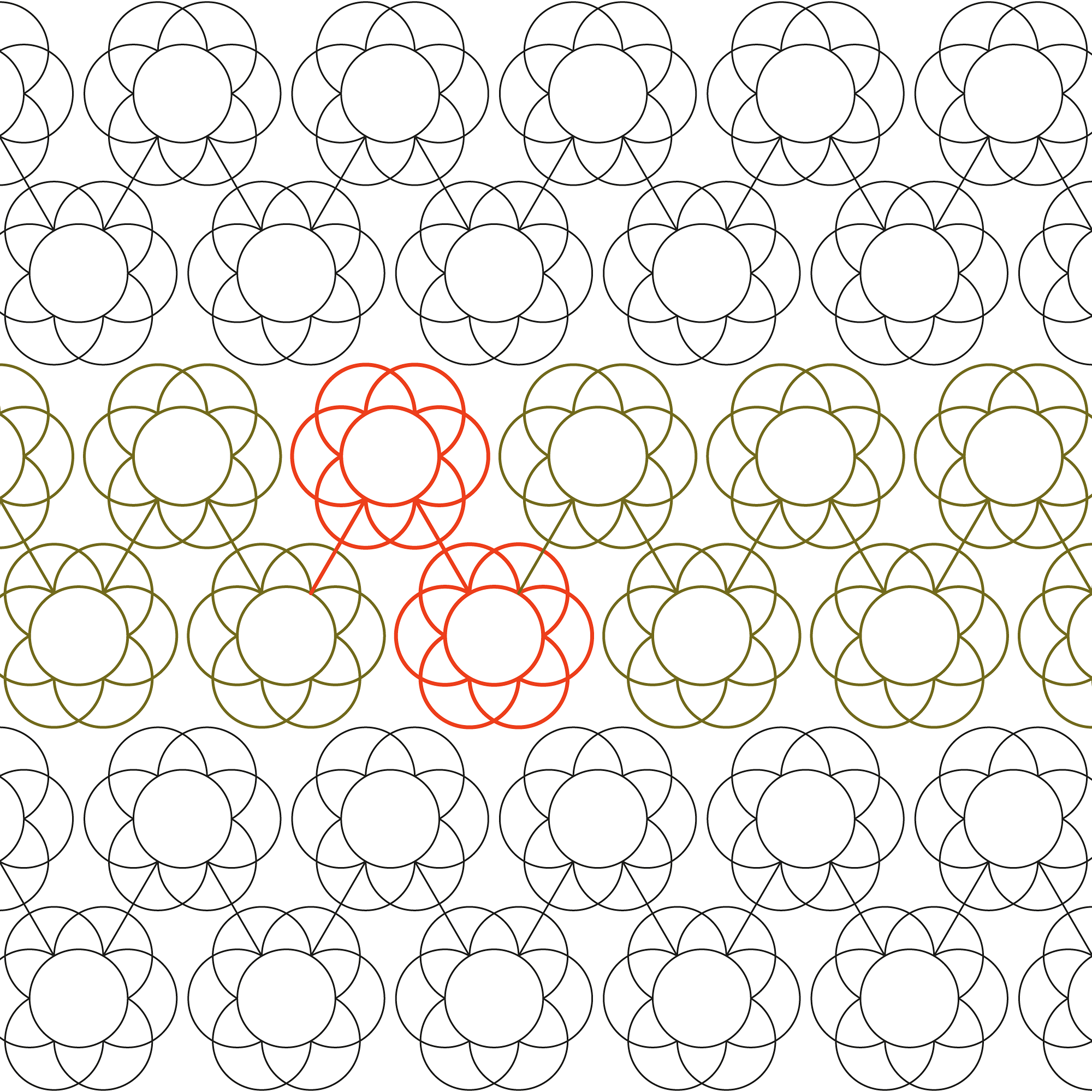 Flower Power Longarm Pantograph