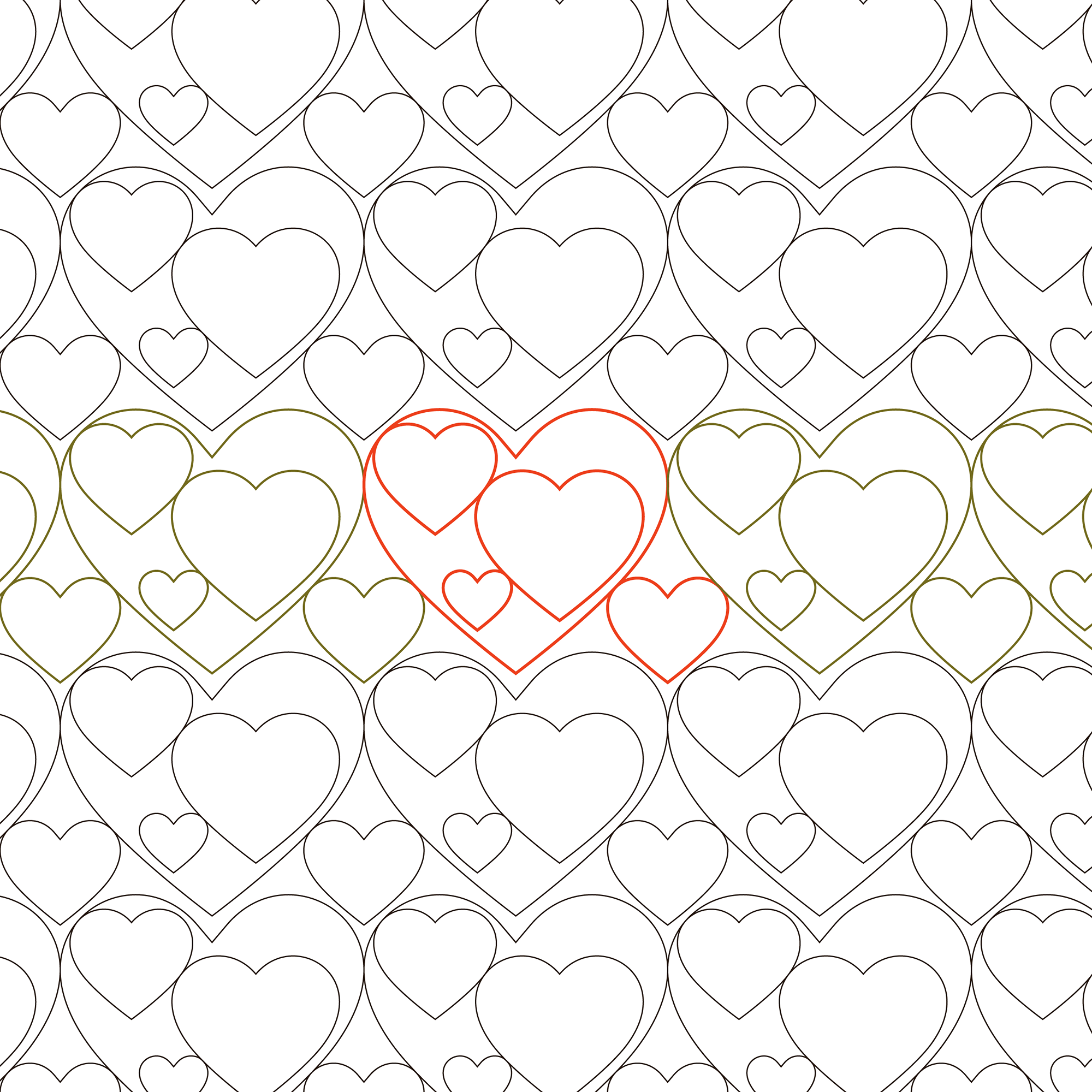 I Love You This Much Border Longarm Pantograph