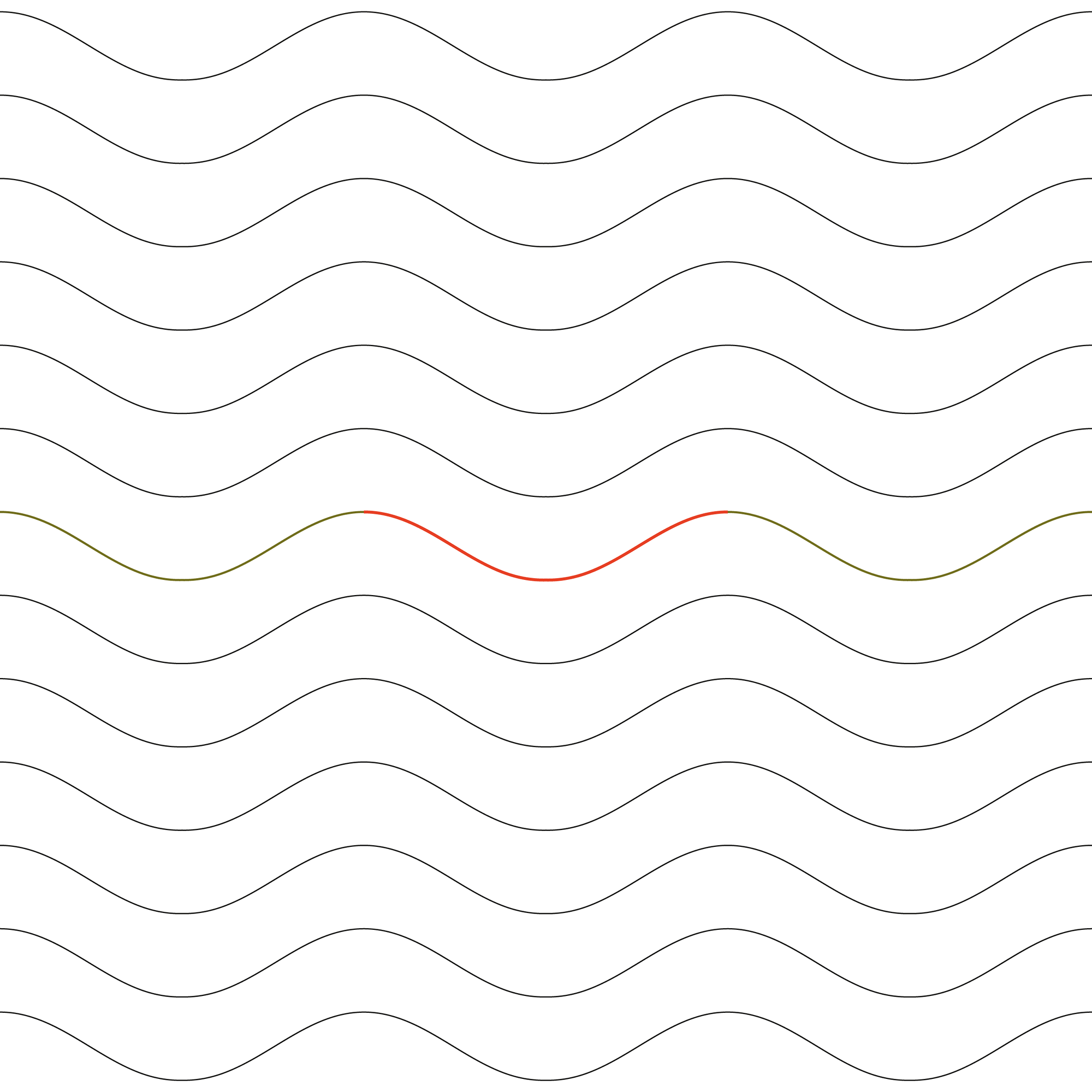 Modern Wave Longarm Pantograph