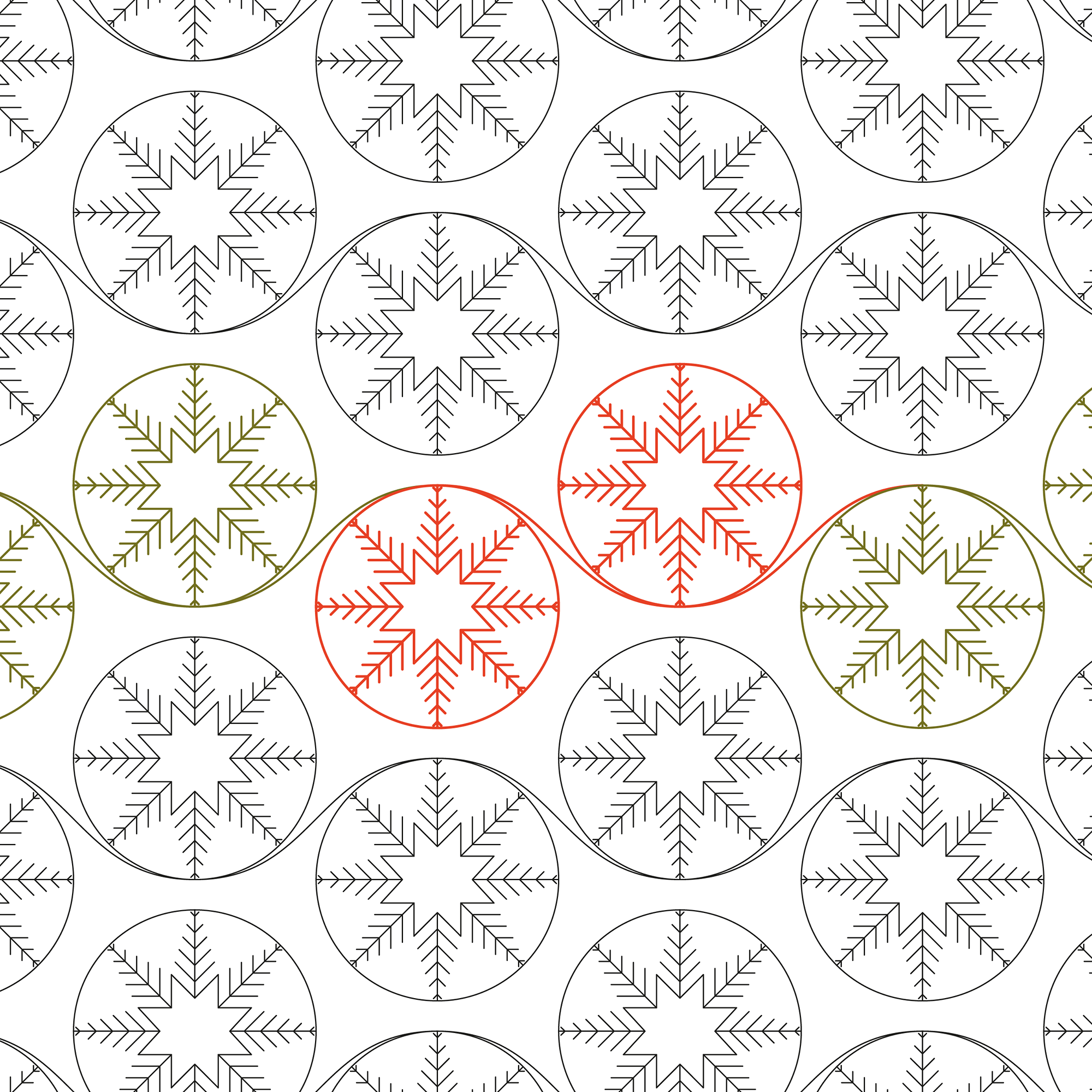 Scandi Snow Decs Longarm Pantograph