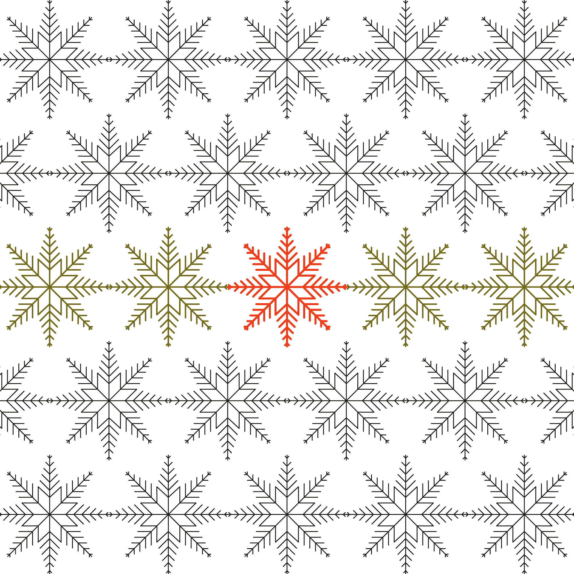 Scandi Snowflake Longarm Pantograph