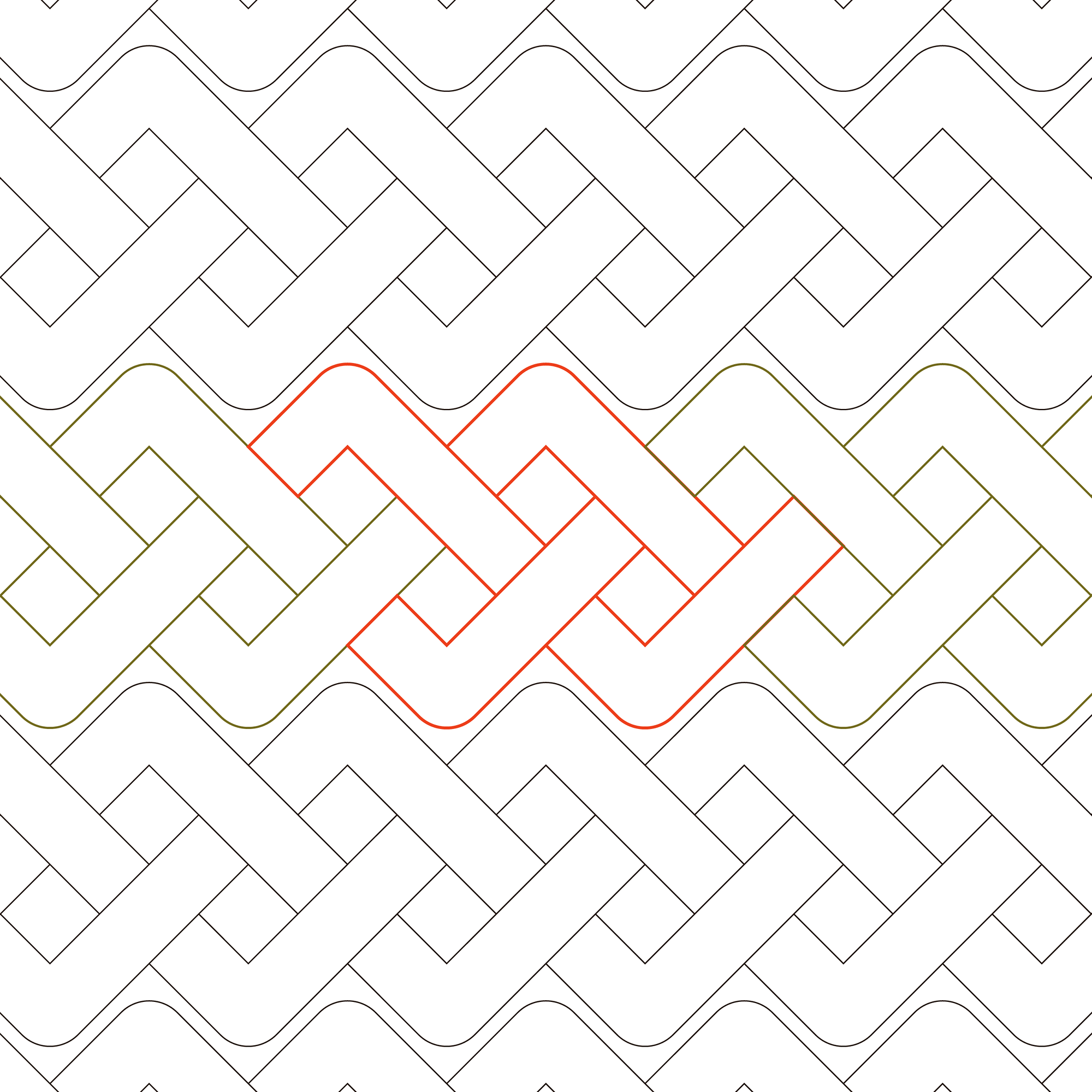 Square Braids Longarm Pantograph Listing on Etsy