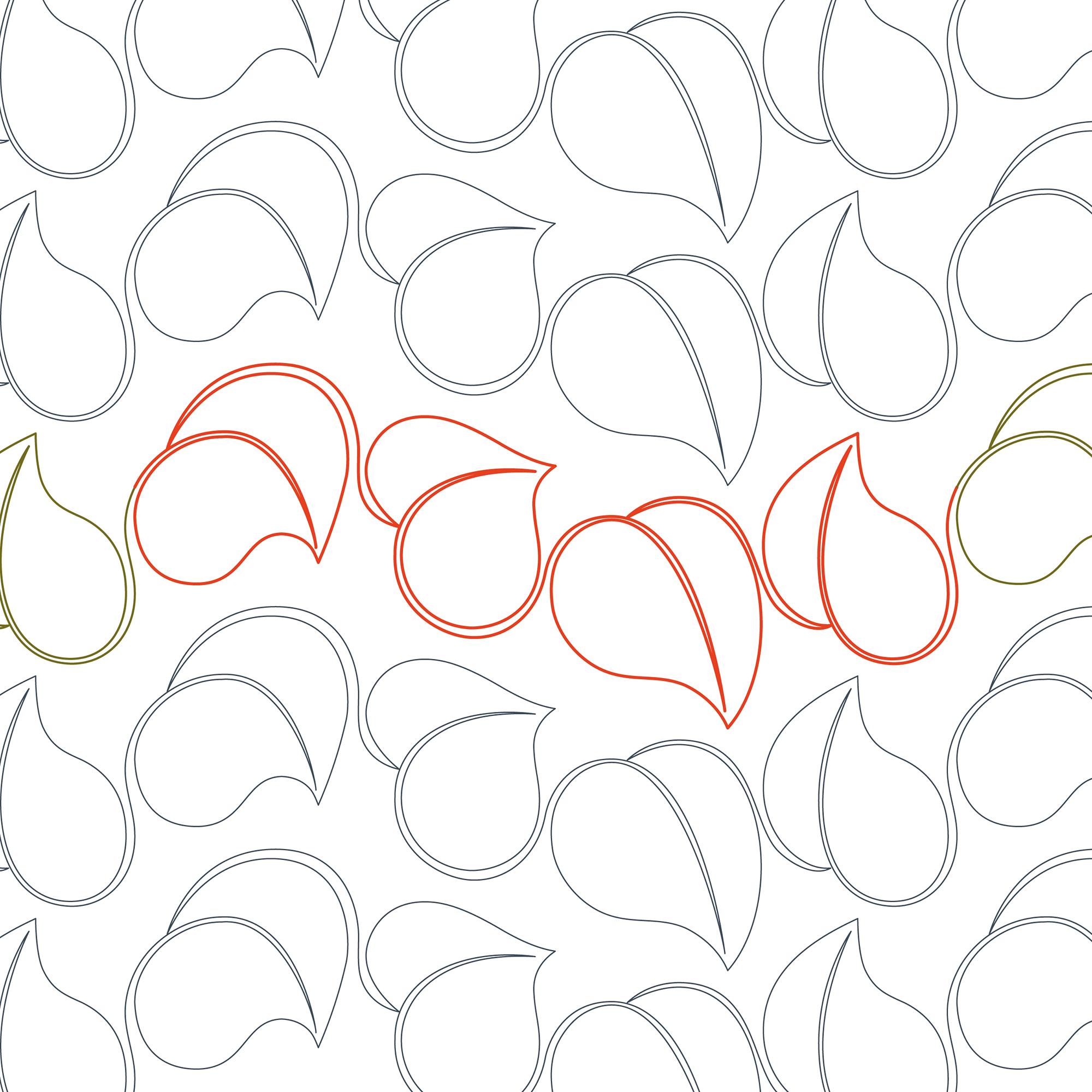 Sunflower Vine Longarm Pantograph