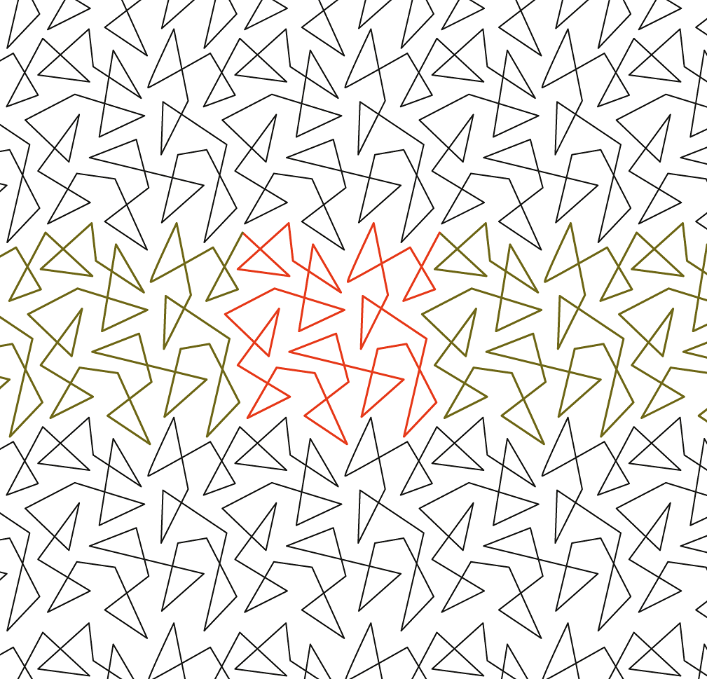 Triangle Meander Longarm Pantograph