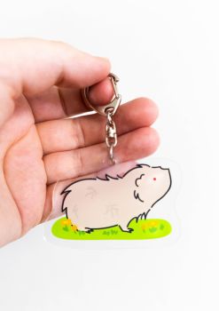 Abyssinian Guinea Pig Key Ring