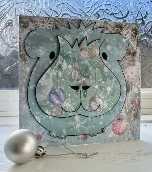 Patchwork Pigs 3D Christmas Card