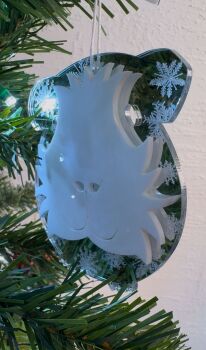 Ronnie - 3D Laser Cut & Engraved Acrylic Guinea Pig Ornament