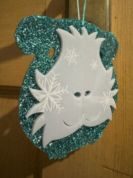 Em - 3D Laser Cut & Engraved Acrylic Guinea Pig Ornament