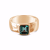 Rose gold emerald ring