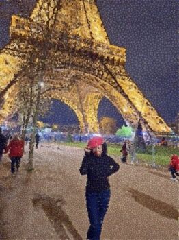 Paris Bubble Mosaic Eiffel Tower