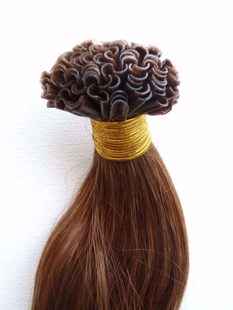 Indian Virgin Remy PREMIUM TEMPLE Hair - 0.8g - NAIL Tips