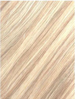 Colour #18/613 Light Ash Blonde/Bleach Bonde Remy Elite Hair Clip-ins (Full