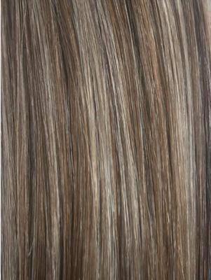 Colour #4/8 Brown/Light Brown Remy Elite Hair Clip-ins (Full head)