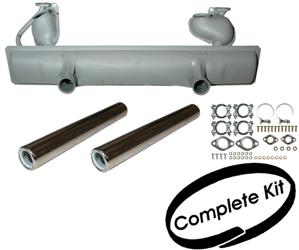 Complete Exhaust Silencer Kit 63-85 Beetle 1200cc.   111-251-051H