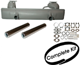 Complete Exhaust Silencer Kit, BEETLE 1302/1303  1300cc 03/73 - 07/75 & BEETLE 1302/1303  1600cc 08/75 - 12/79