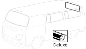 Deluxe Rear Screen Seal, Top Quality 68-79.    241-845-521E WW