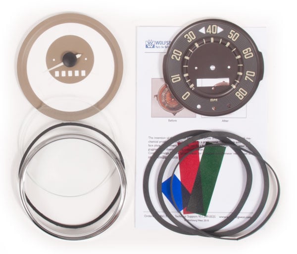 Speedometer Repair Kit 61-62, 80mph.   211-957-004