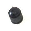 Black Plastic Tyre Valve Dust Cap.   SCH010D