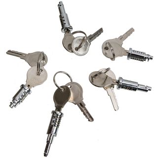 Complete Set of Lock Barrels & Keys 55-63.   211-800-004