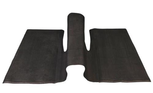 Floor Mat, Rear, Black, over-the-tunnel type 1960-1972 Beetle. 113-863-71