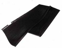 Running Board Mat, Left, Black, All Years Beetle.    111-821-531A