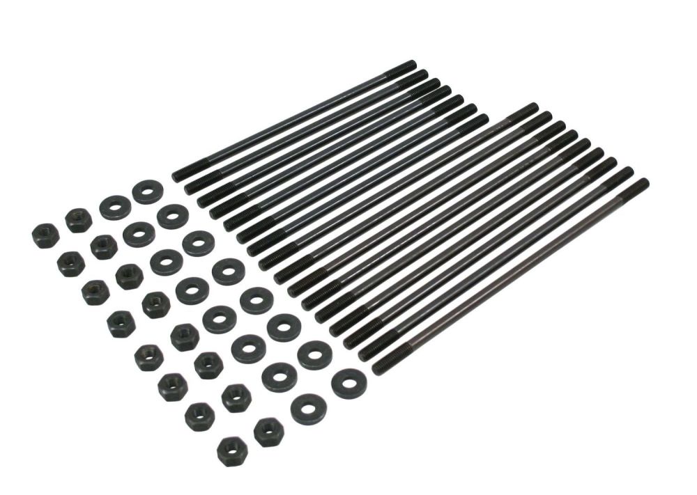 Stud Set 1600cc Single Port, Cylinder Head to Case. 8mm with Nuts & Washers.   043-198-035SP