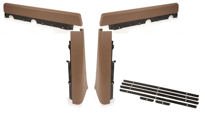 Walkthrough Seat Stand Partition Pad Set, 68-70, Brown.   221-867-630A