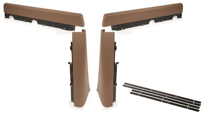 Walkthrough Seat Stand Partition Pad Set, 71-76, Brown.   221-867-631A