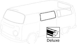 Deluxe Centre Side Window Seal 68-79 Fits Left or Right, Top Quality.   241